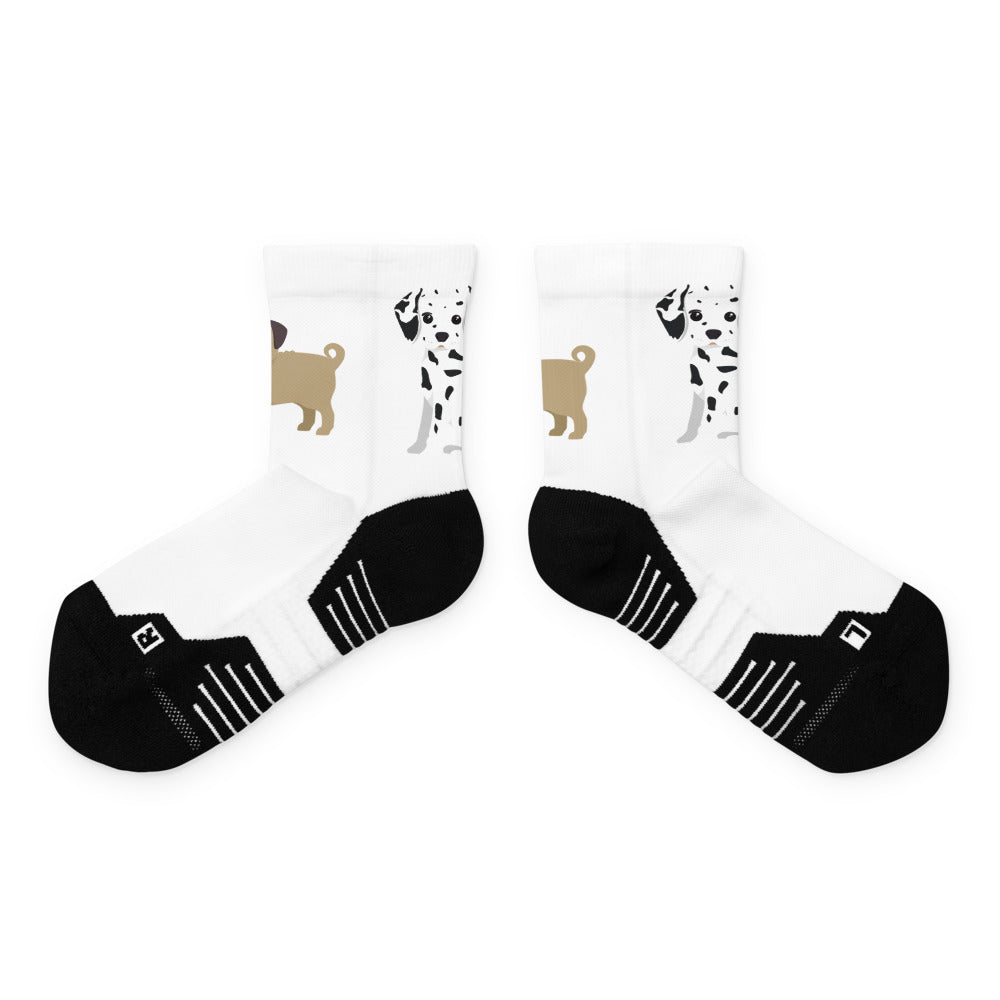 Fabulous Unisex Ankle Socks. Cartoon Dogs