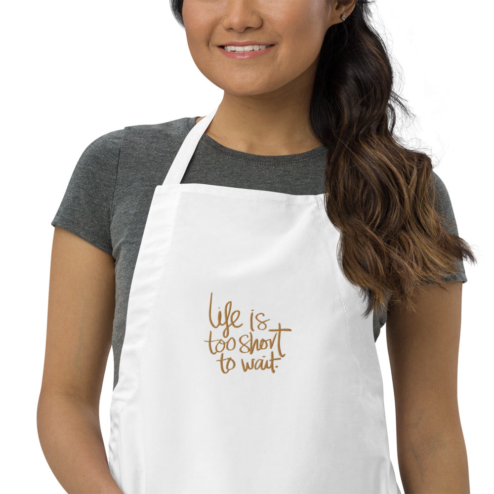 Life Embroidered Apron