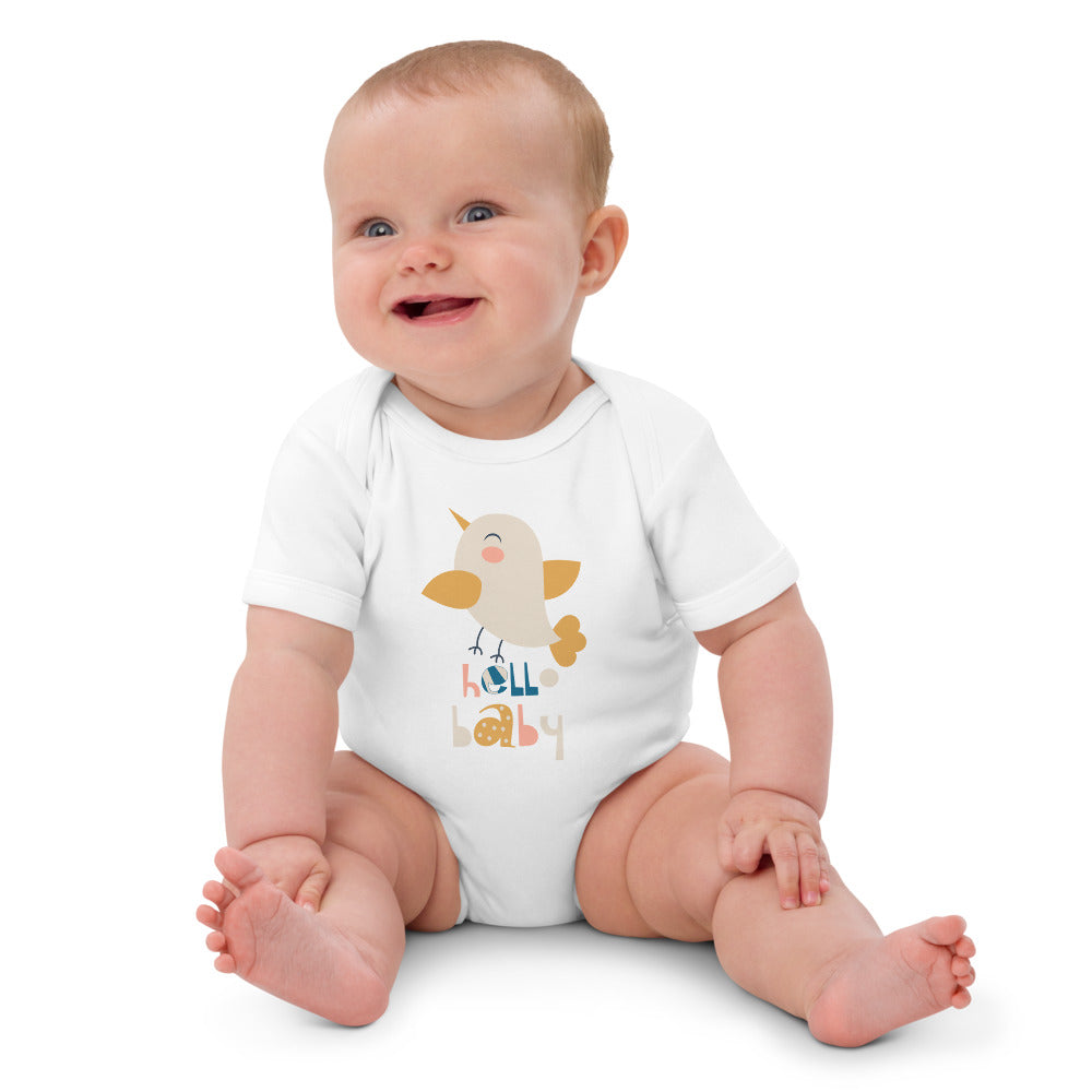 Doodle Bird Organic Cotton Baby Bodysuit