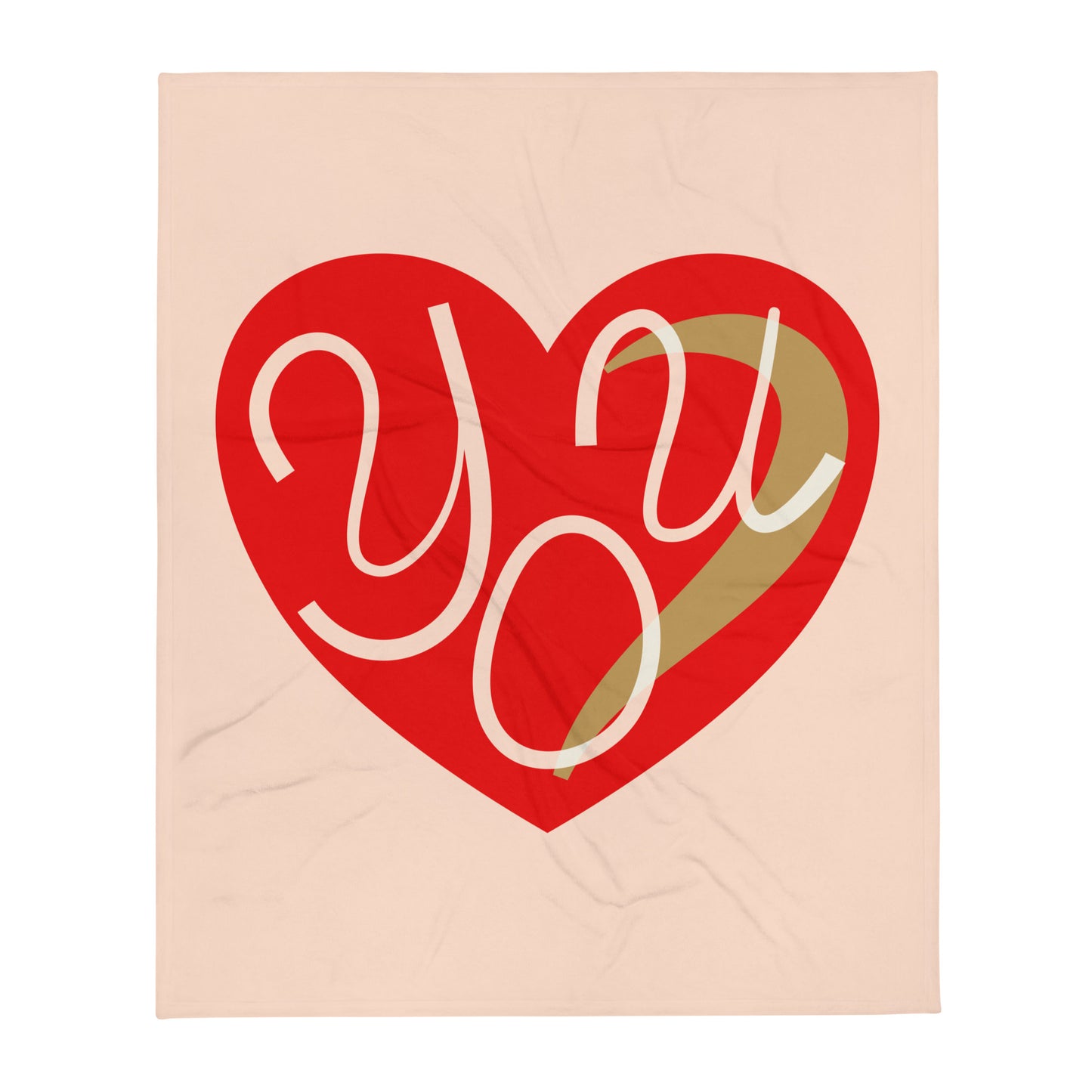 Romantic Heart Throw Blanket