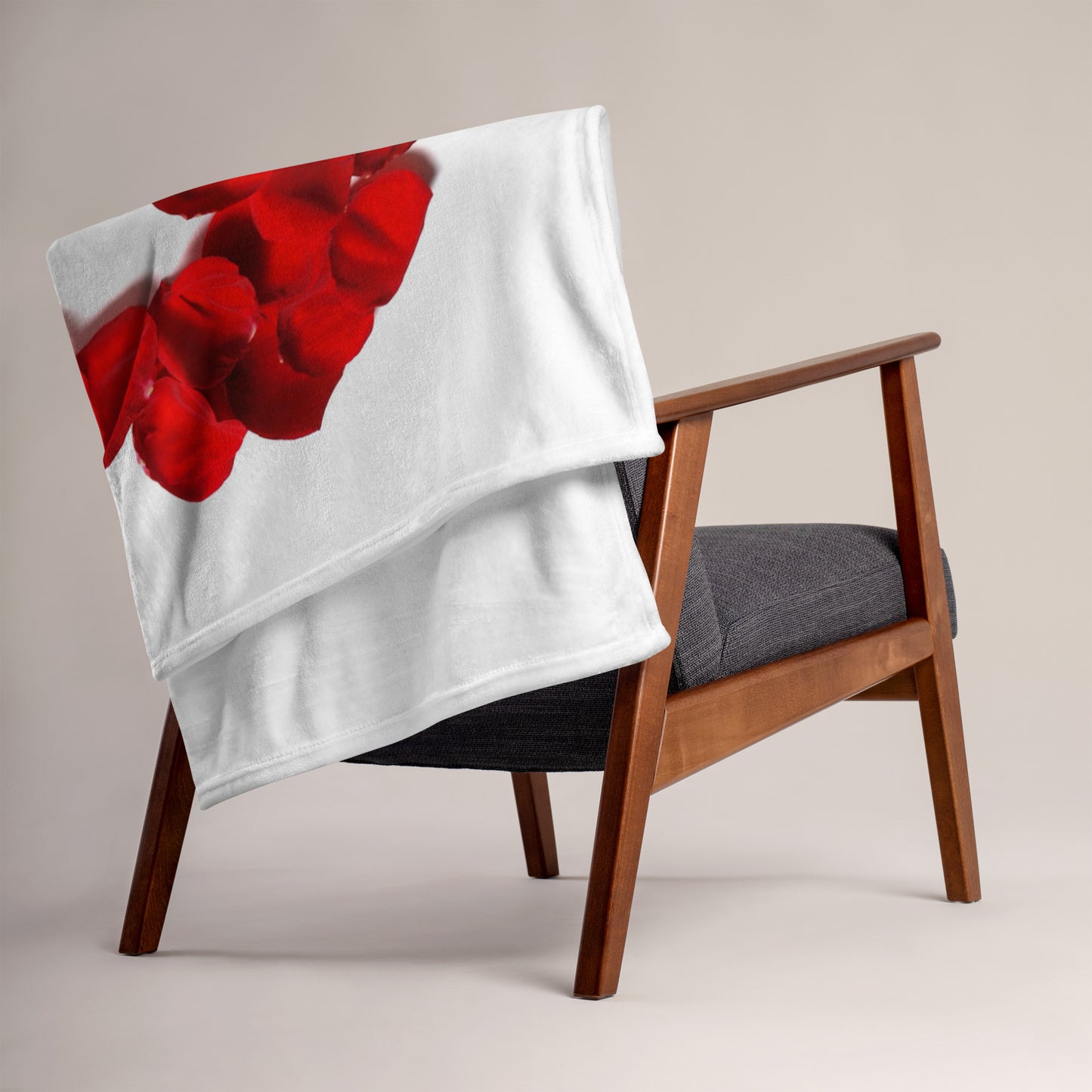 Rose Petals Throw Blanket