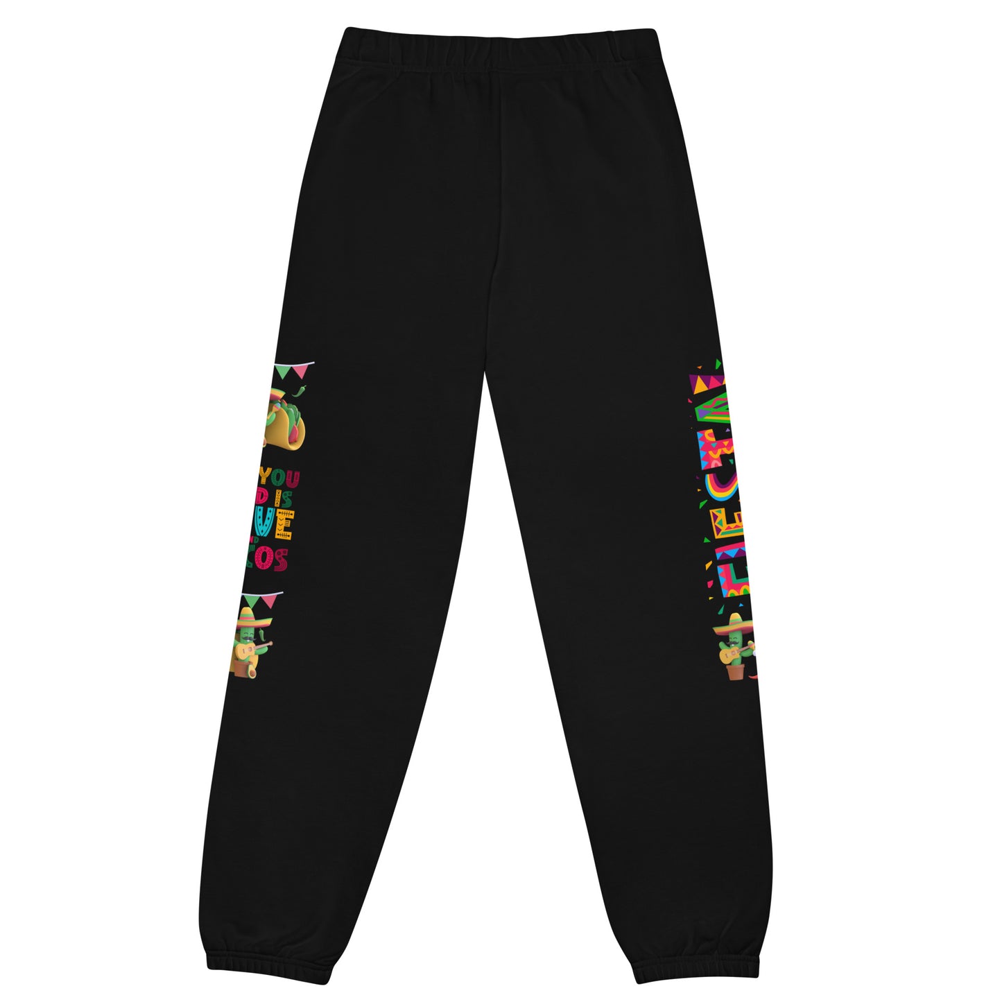Spicy Serenades: Musical Chili Pepper and Cactus Unisex Sweatpants - Raining Gifts Exclusive!