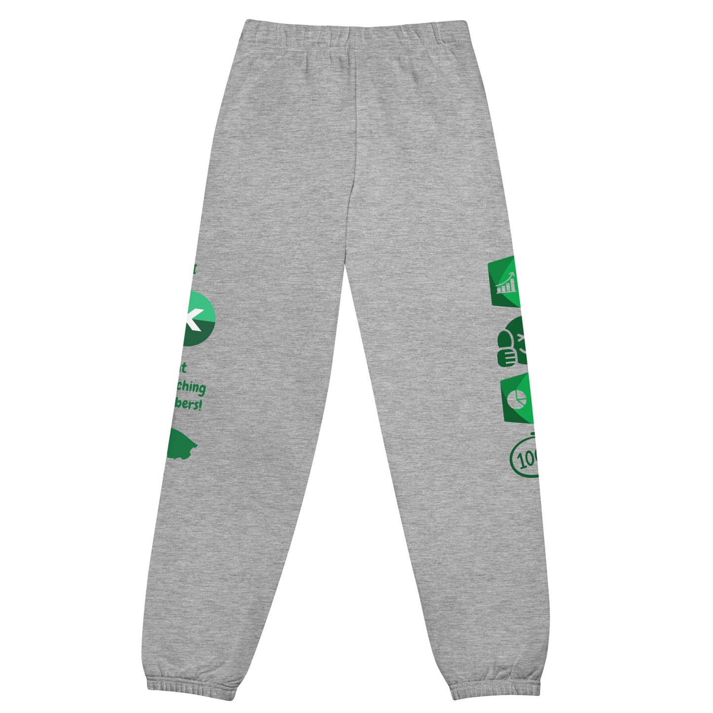 Mathematical Maestro Unisex Comfort Sweatpants - 'I Excel at Crunching Numbers!' by Raining Gifts Design