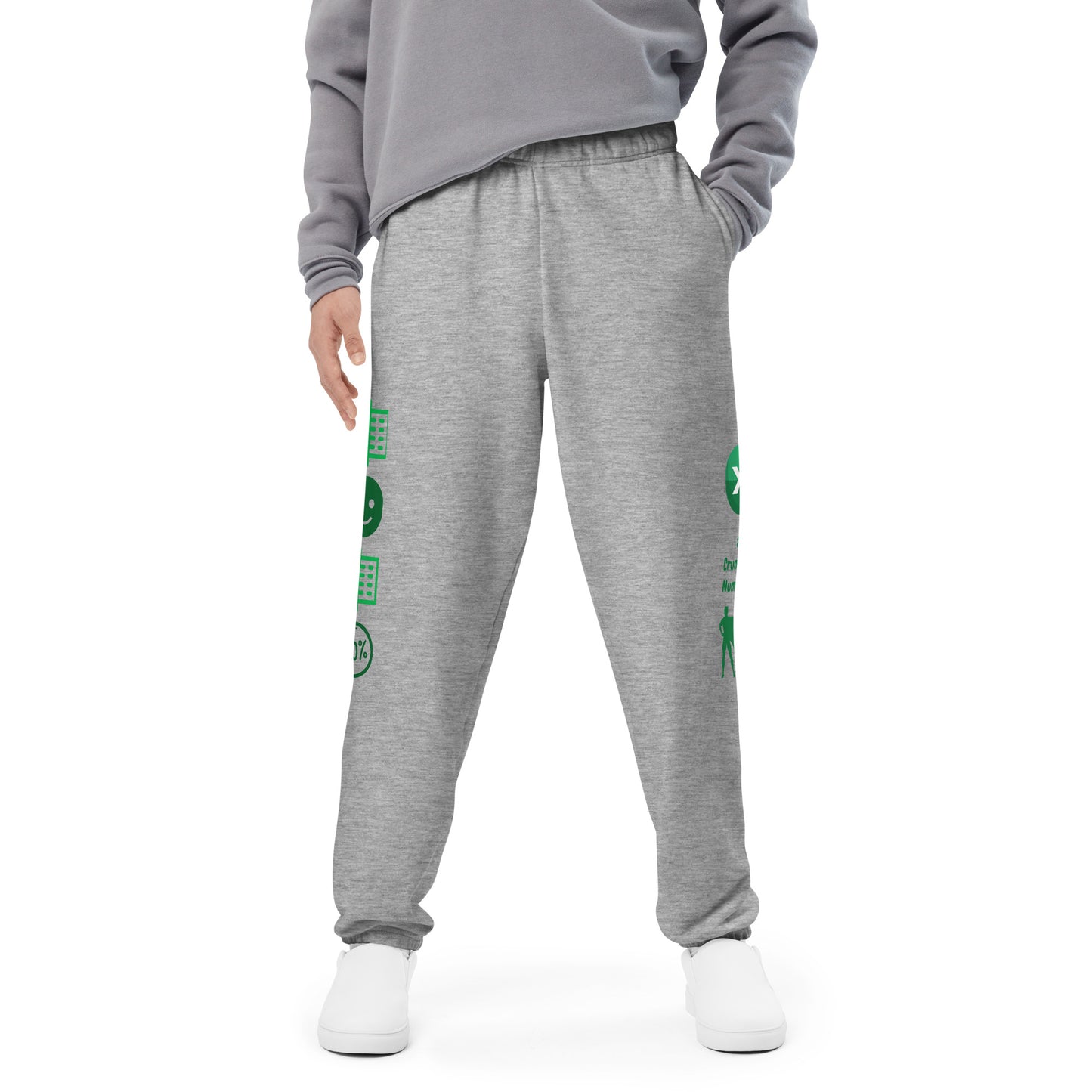 Mathematical Maestro Unisex Comfort Sweatpants - 'I Excel at Crunching Numbers!' by Raining Gifts Design