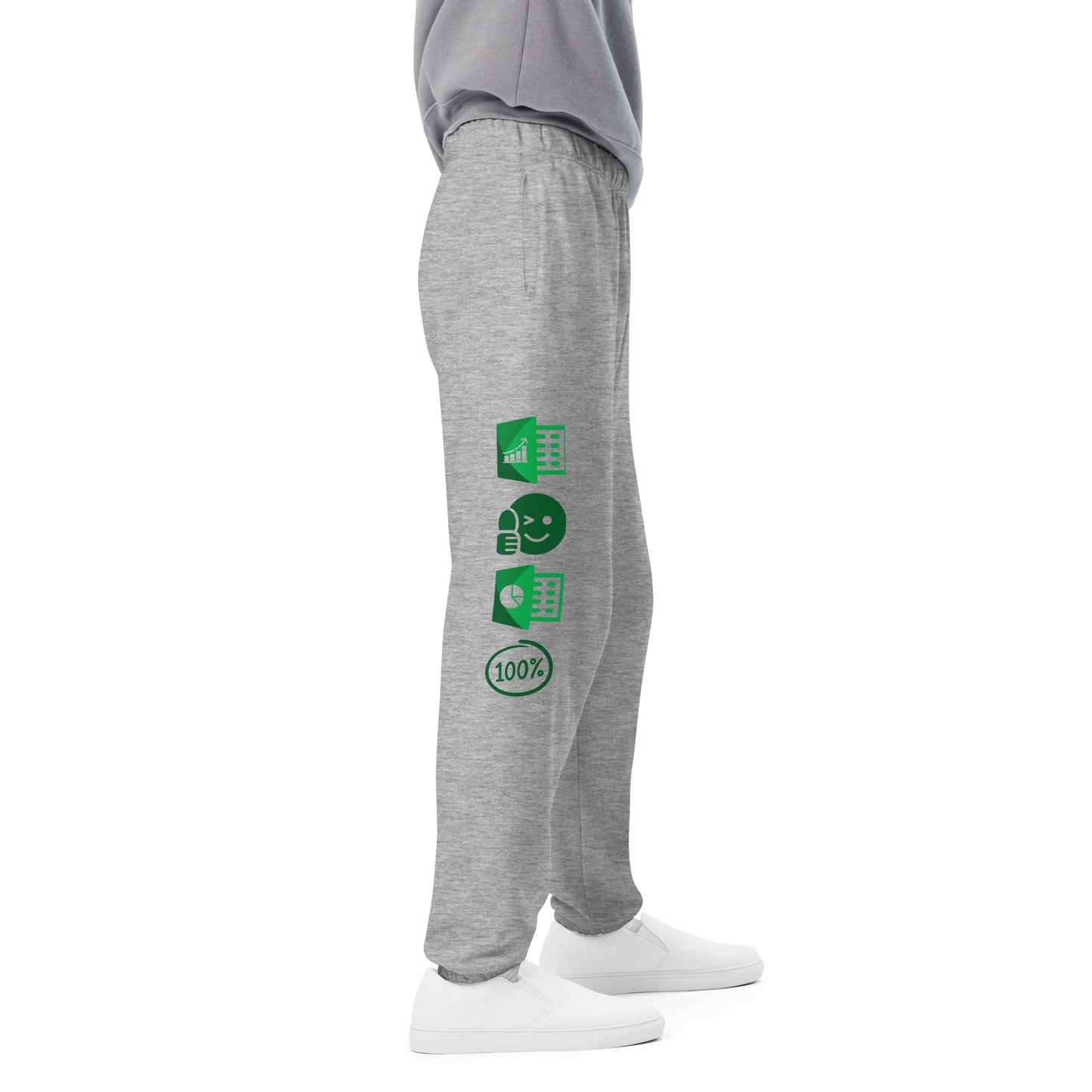 Mathematical Maestro Unisex Comfort Sweatpants - 'I Excel at Crunching Numbers!' by Raining Gifts Design