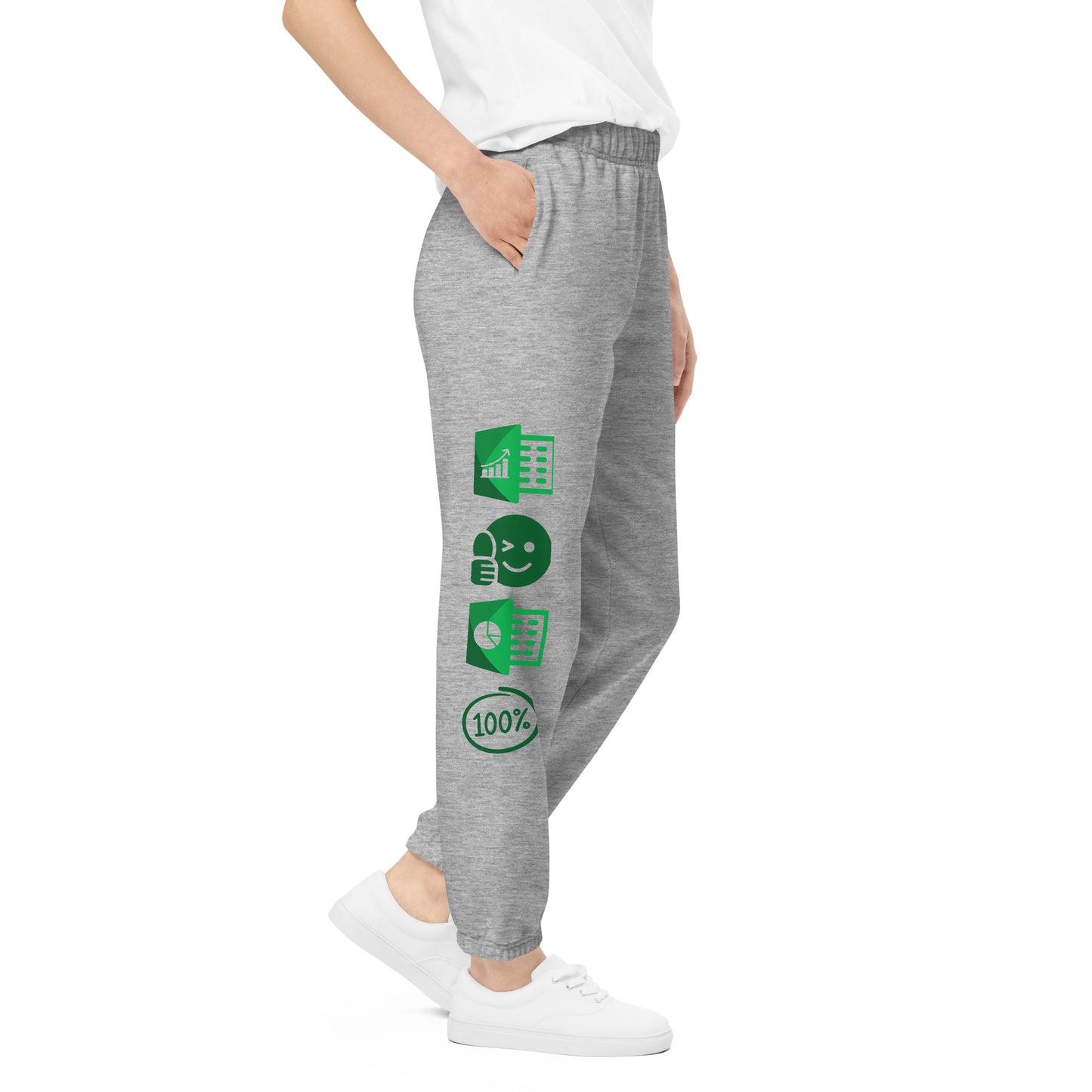 Mathematical Maestro Unisex Comfort Sweatpants - 'I Excel at Crunching Numbers!' by Raining Gifts Design