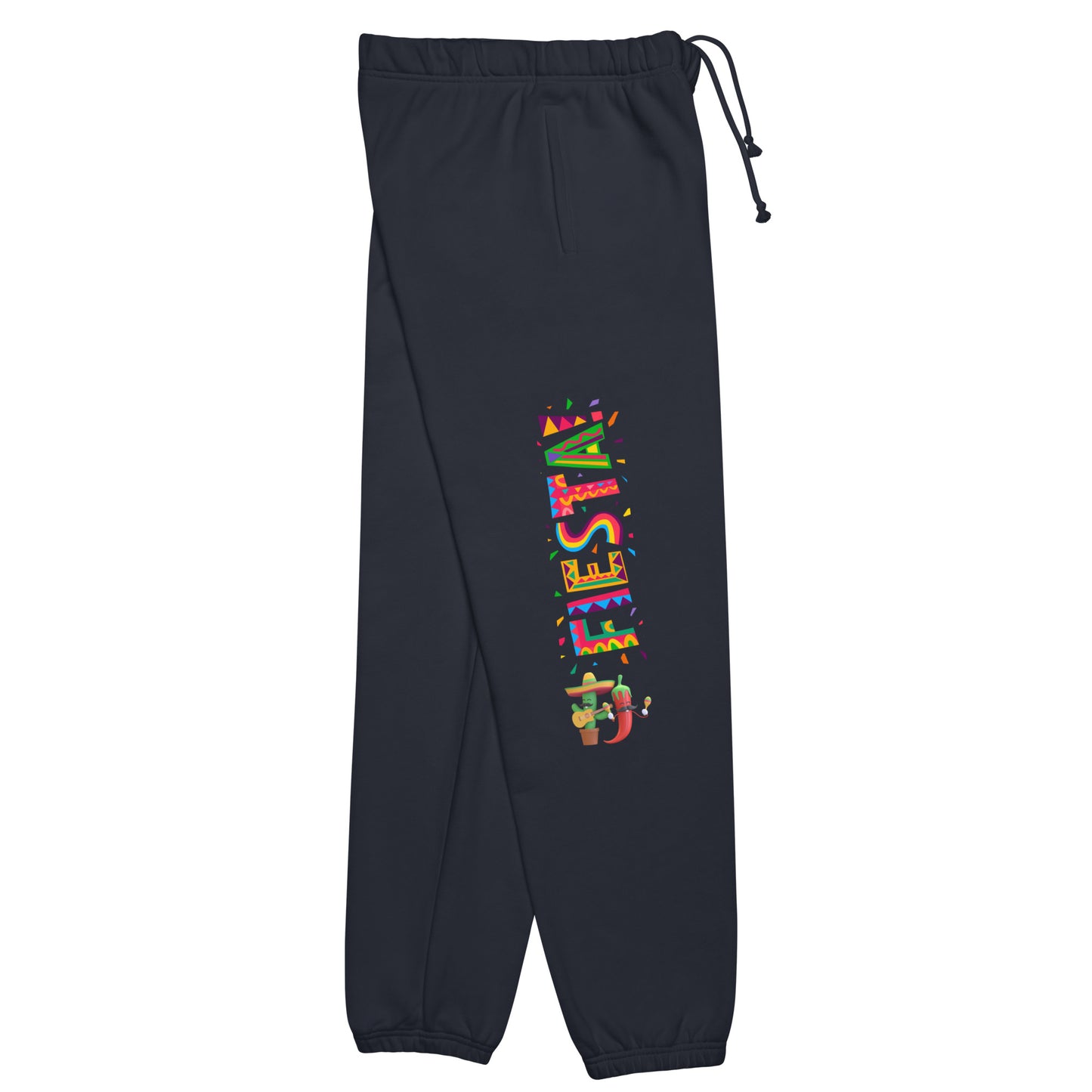 Spicy Serenades: Musical Chili Pepper and Cactus Unisex Sweatpants - Raining Gifts Exclusive!