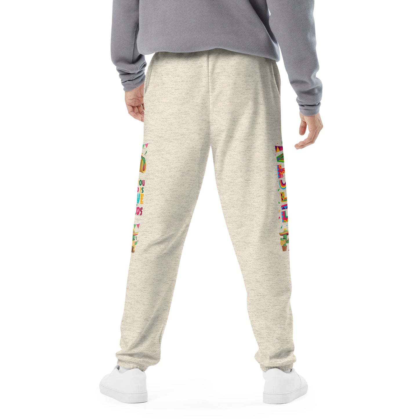 Spicy Serenades: Musical Chili Pepper and Cactus Unisex Sweatpants - Raining Gifts Exclusive!