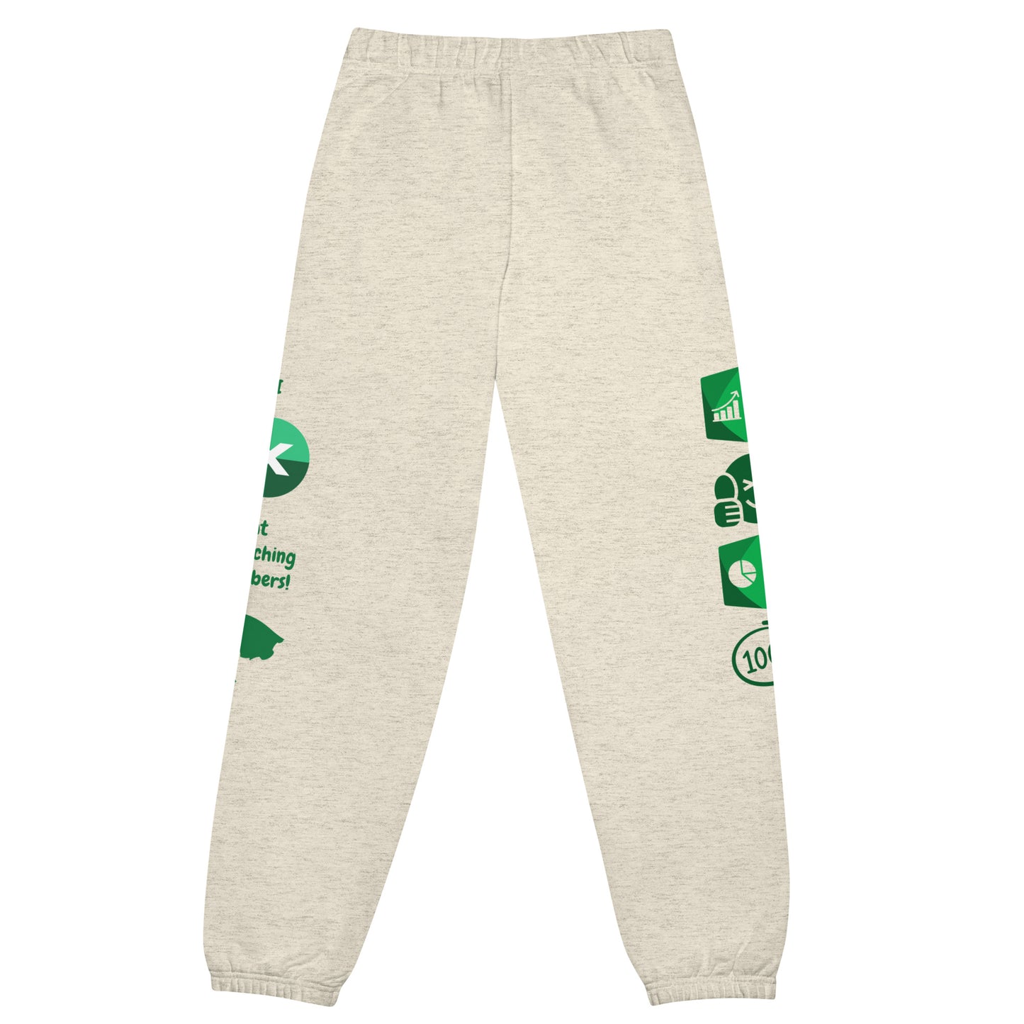 Mathematical Maestro Unisex Comfort Sweatpants - 'I Excel at Crunching Numbers!' by Raining Gifts Design