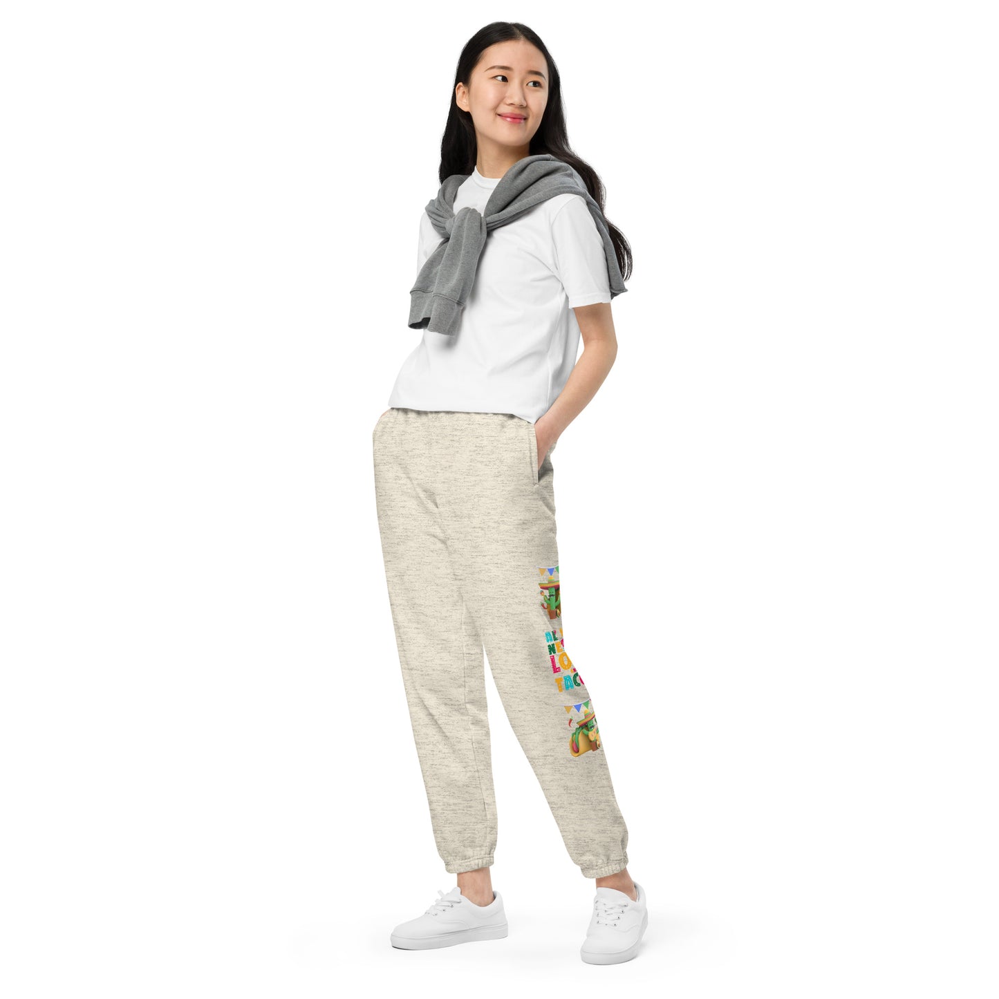 Spicy Serenades: Musical Chili Pepper and Cactus Unisex Sweatpants - Raining Gifts Exclusive!