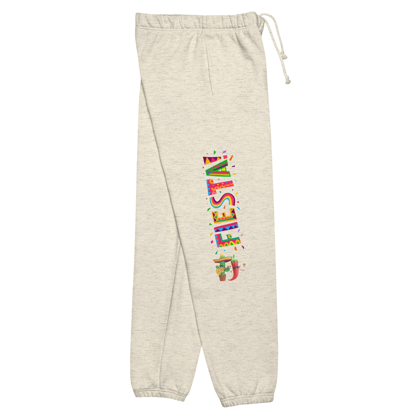 Spicy Serenades: Musical Chili Pepper and Cactus Unisex Sweatpants - Raining Gifts Exclusive!