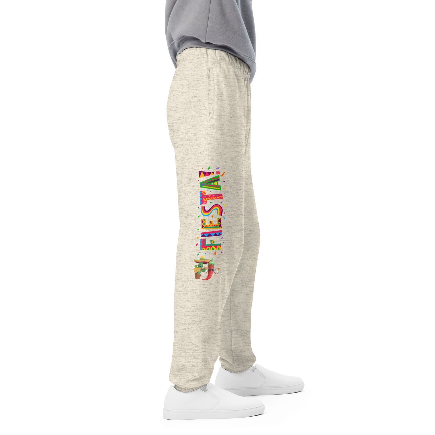 Spicy Serenades: Musical Chili Pepper and Cactus Unisex Sweatpants - Raining Gifts Exclusive!