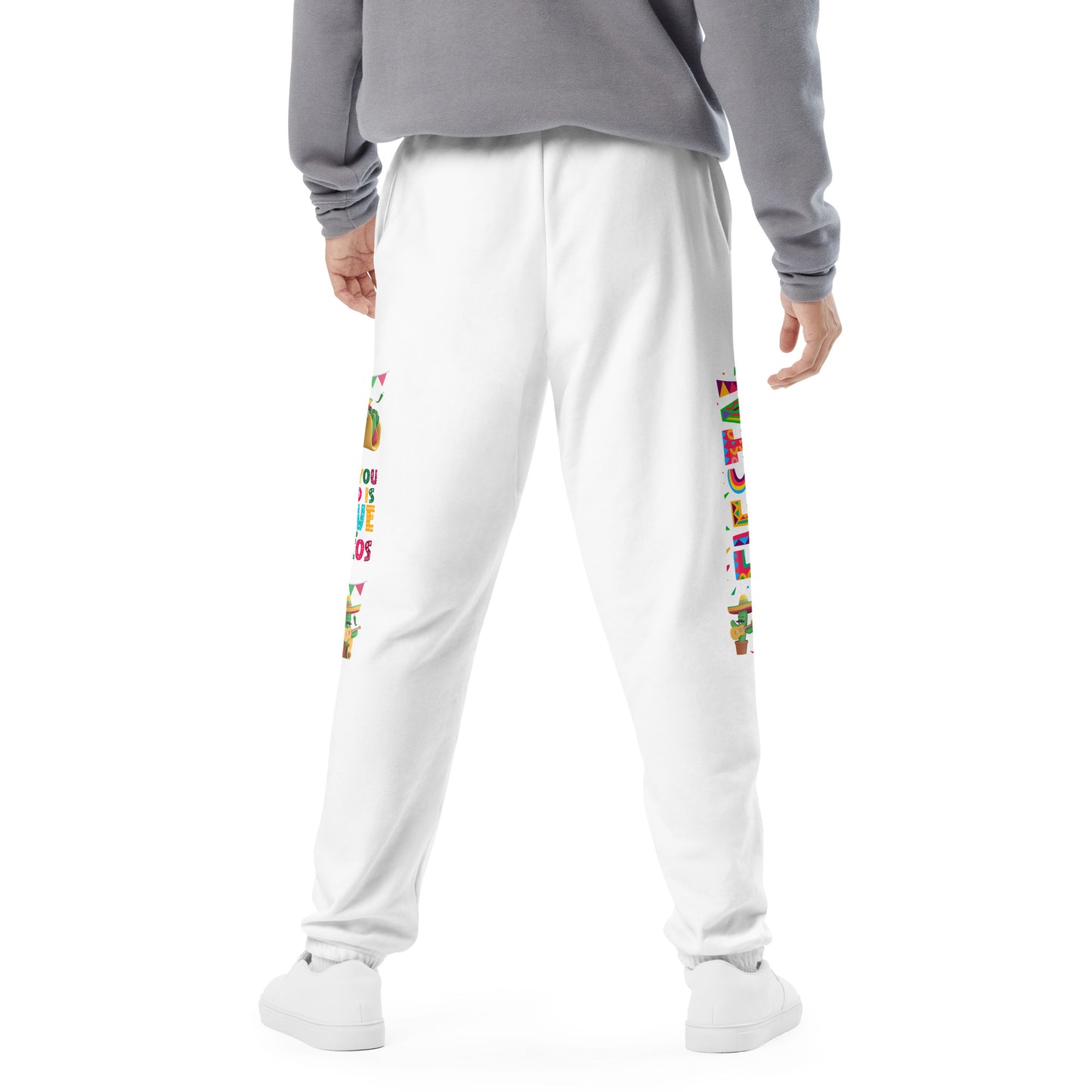Spicy Serenades: Musical Chili Pepper and Cactus Unisex Sweatpants - Raining Gifts Exclusive!