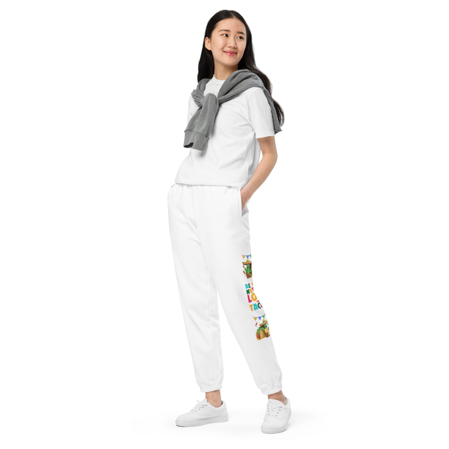 Spicy Serenades: Musical Chili Pepper and Cactus Unisex Sweatpants - Raining Gifts Exclusive!