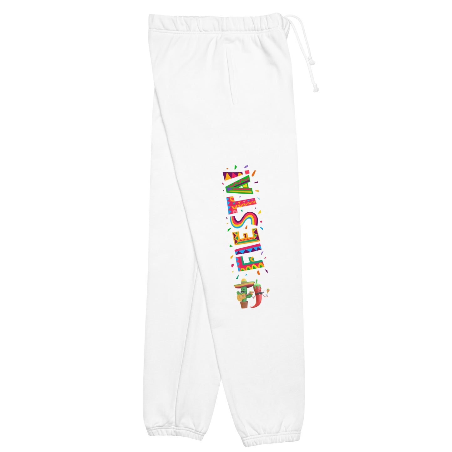 Spicy Serenades: Musical Chili Pepper and Cactus Unisex Sweatpants - Raining Gifts Exclusive!