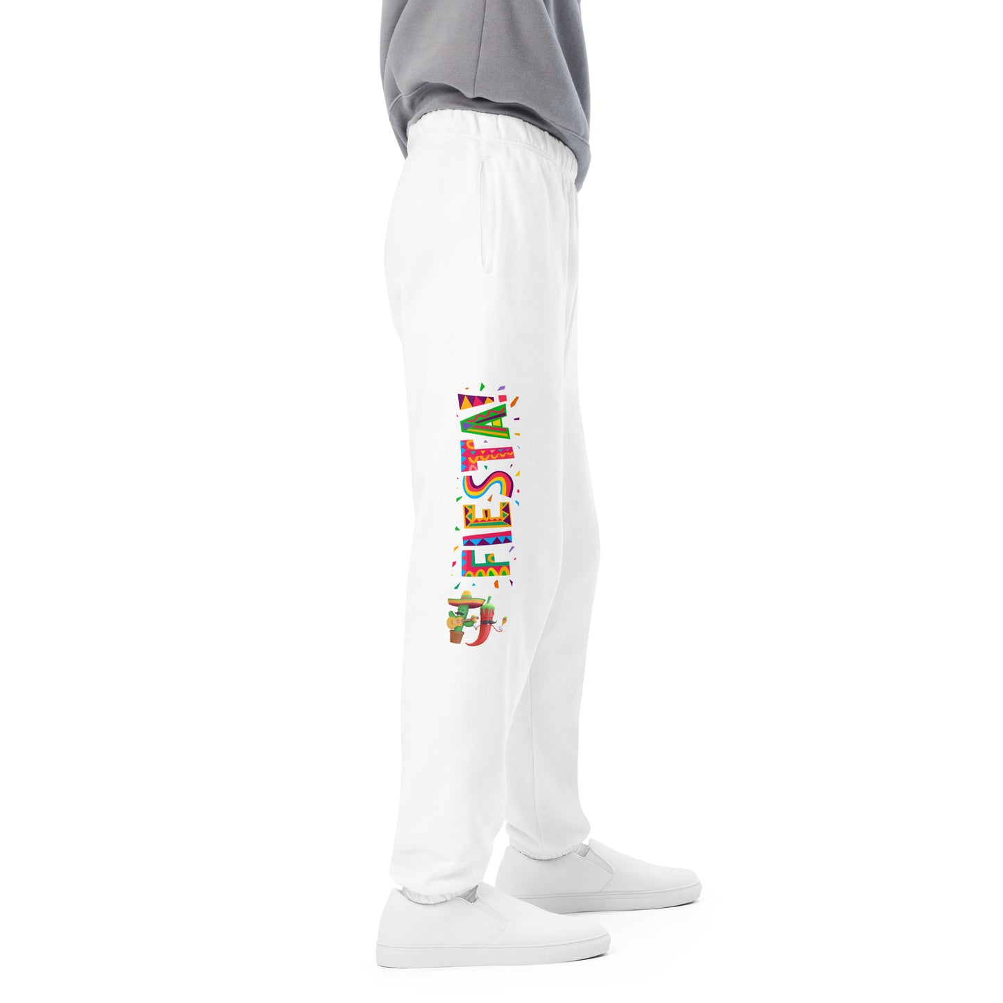 Spicy Serenades: Musical Chili Pepper and Cactus Unisex Sweatpants - Raining Gifts Exclusive!