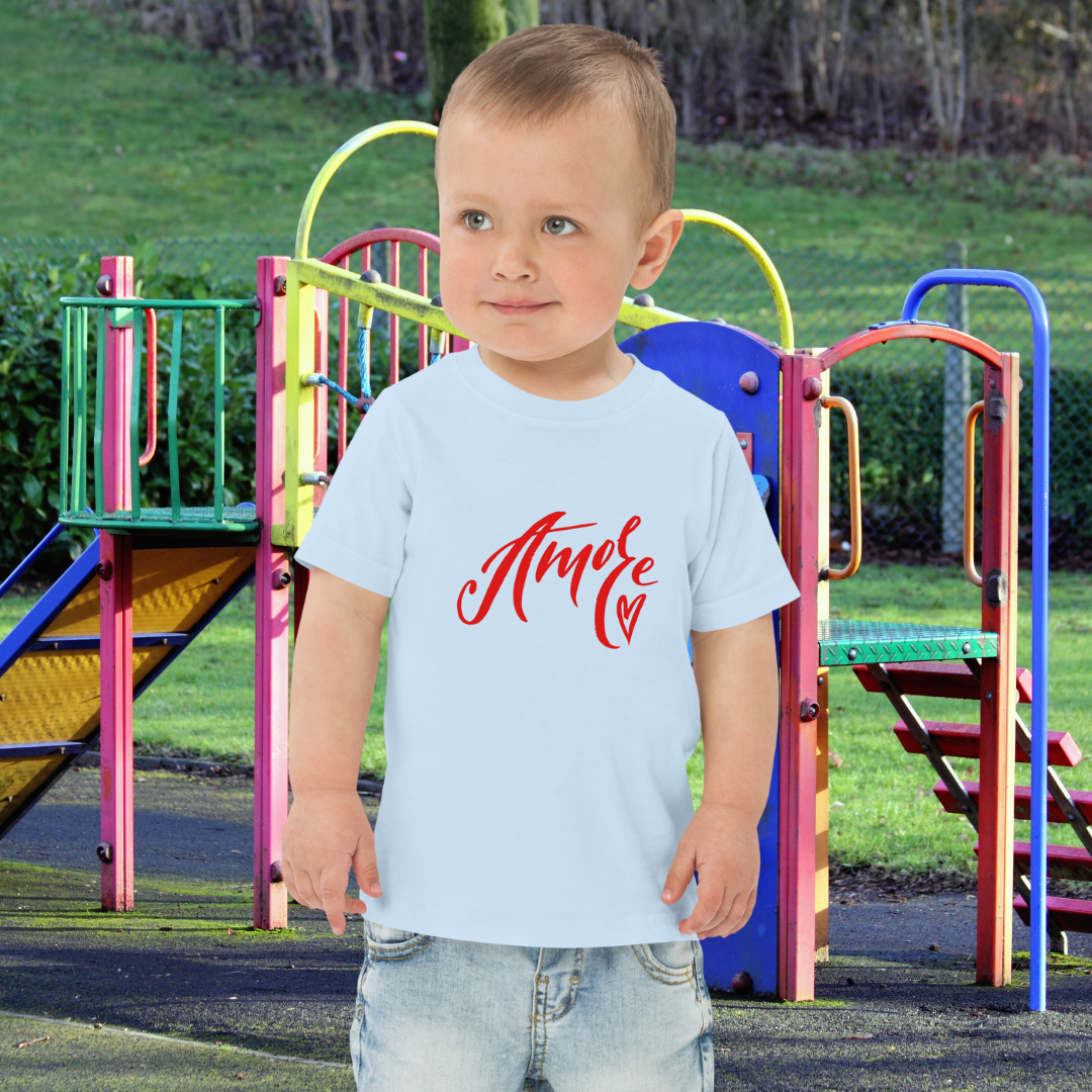 Amore Handwritten Toddler Jersey T-shirt