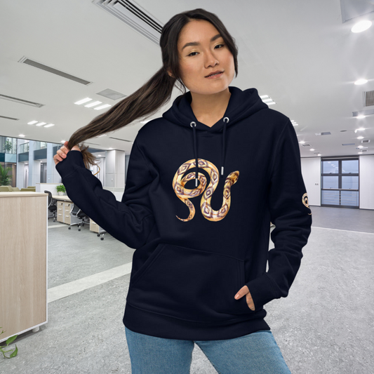 Comfortable Unisex Essential Eco Hoodie Snake Perfect for the Eco-Conscious Buyer