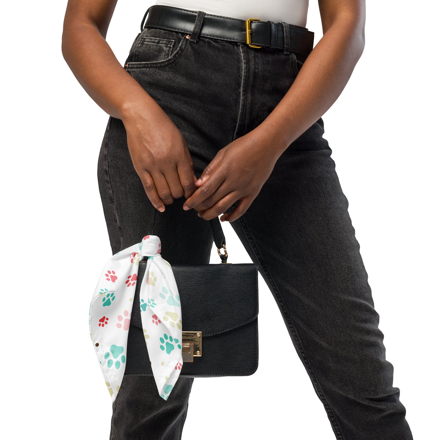 Add a Touch of Pawsome Style with our All-Over Print Dog Paw Bandana