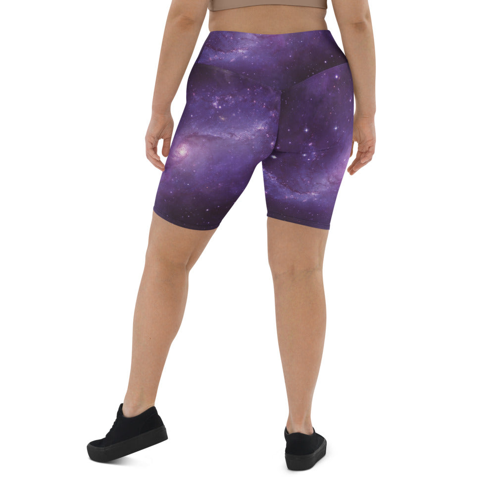 Galaxy in the Space Women Biker Shorts