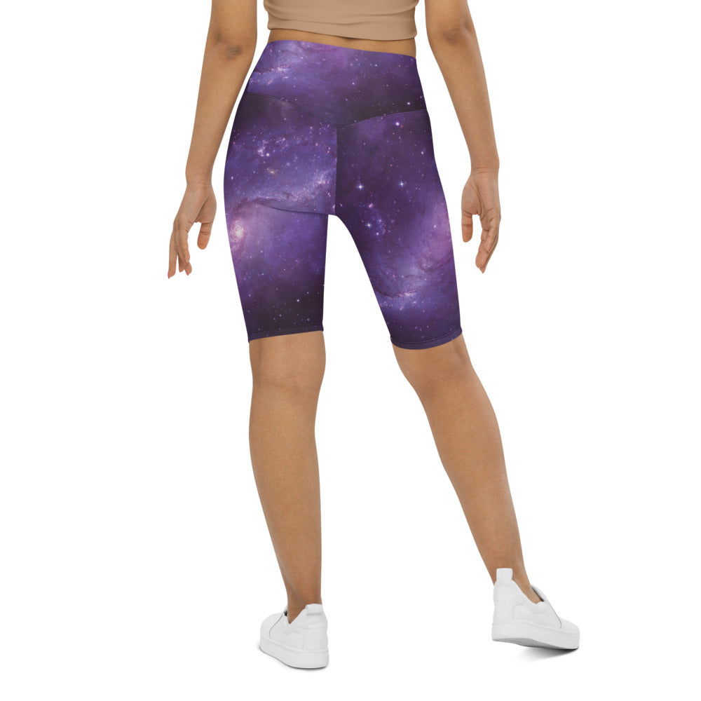 Galaxy in the Space Women Biker Shorts