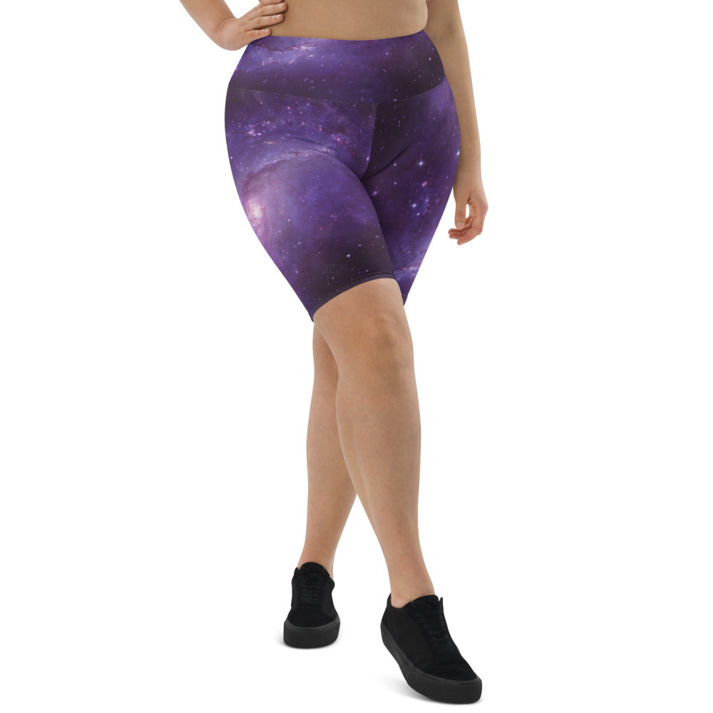Galaxy in the Space Women Biker Shorts