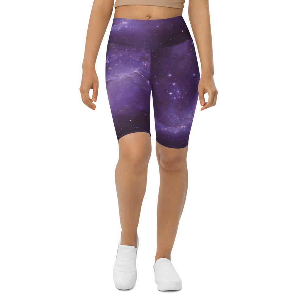 Galaxy in the Space Women Biker Shorts