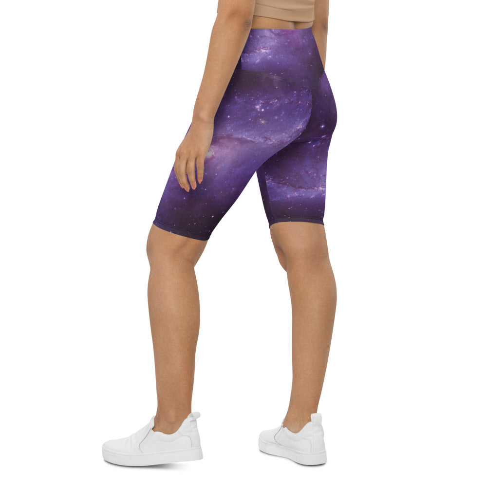 Galaxy in the Space Women Biker Shorts