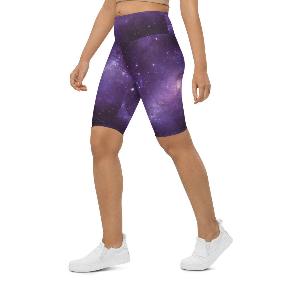 Galaxy in the Space Women Biker Shorts