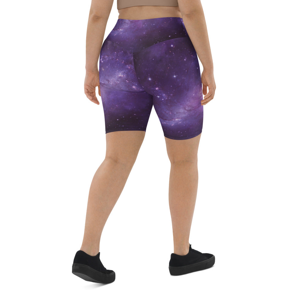 Galaxy in the Space Women Biker Shorts