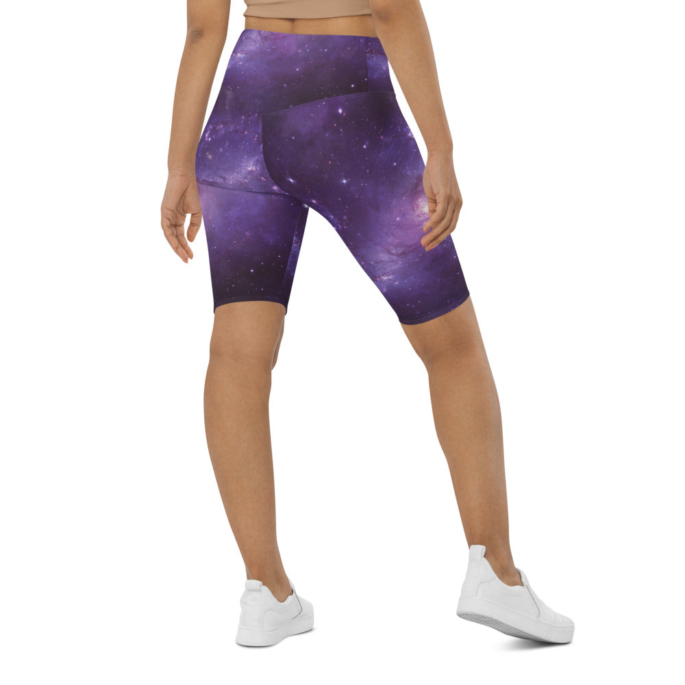 Galaxy in the Space Women Biker Shorts