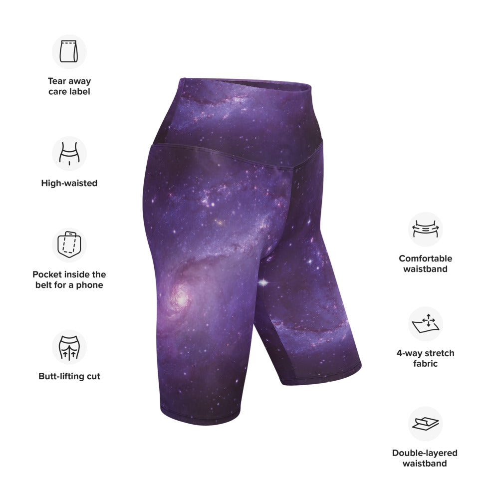 Galaxy in the Space Women Biker Shorts