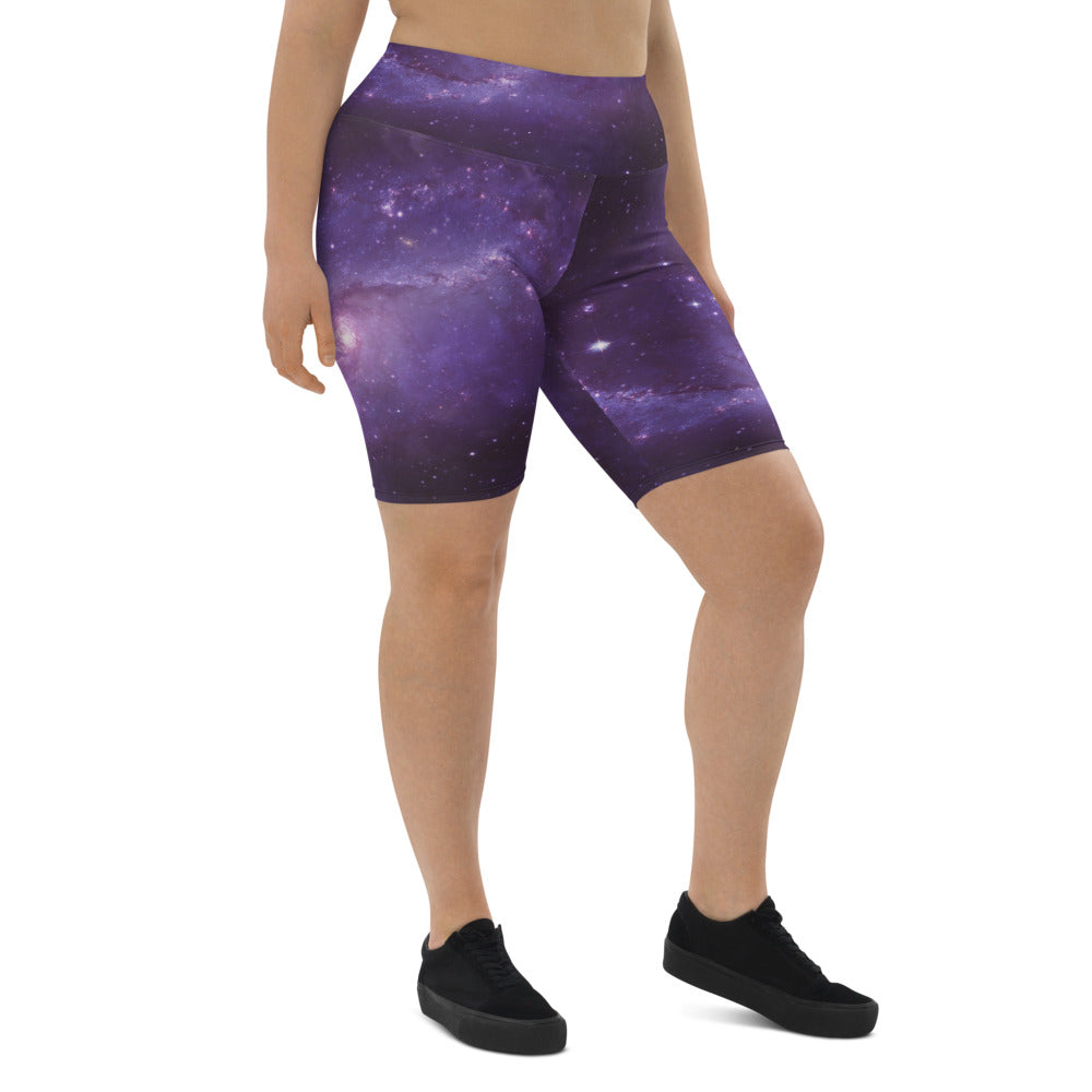 Galaxy in the Space Women Biker Shorts
