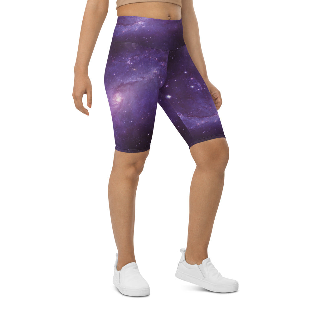 Galaxy in the Space Women Biker Shorts