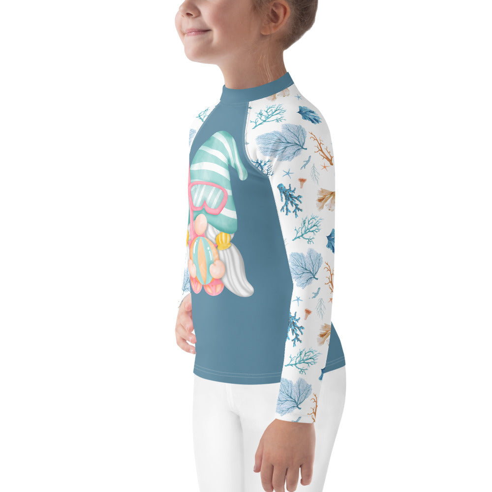 Kids Rash Guard Gnomes & Sea Corals Artwork
