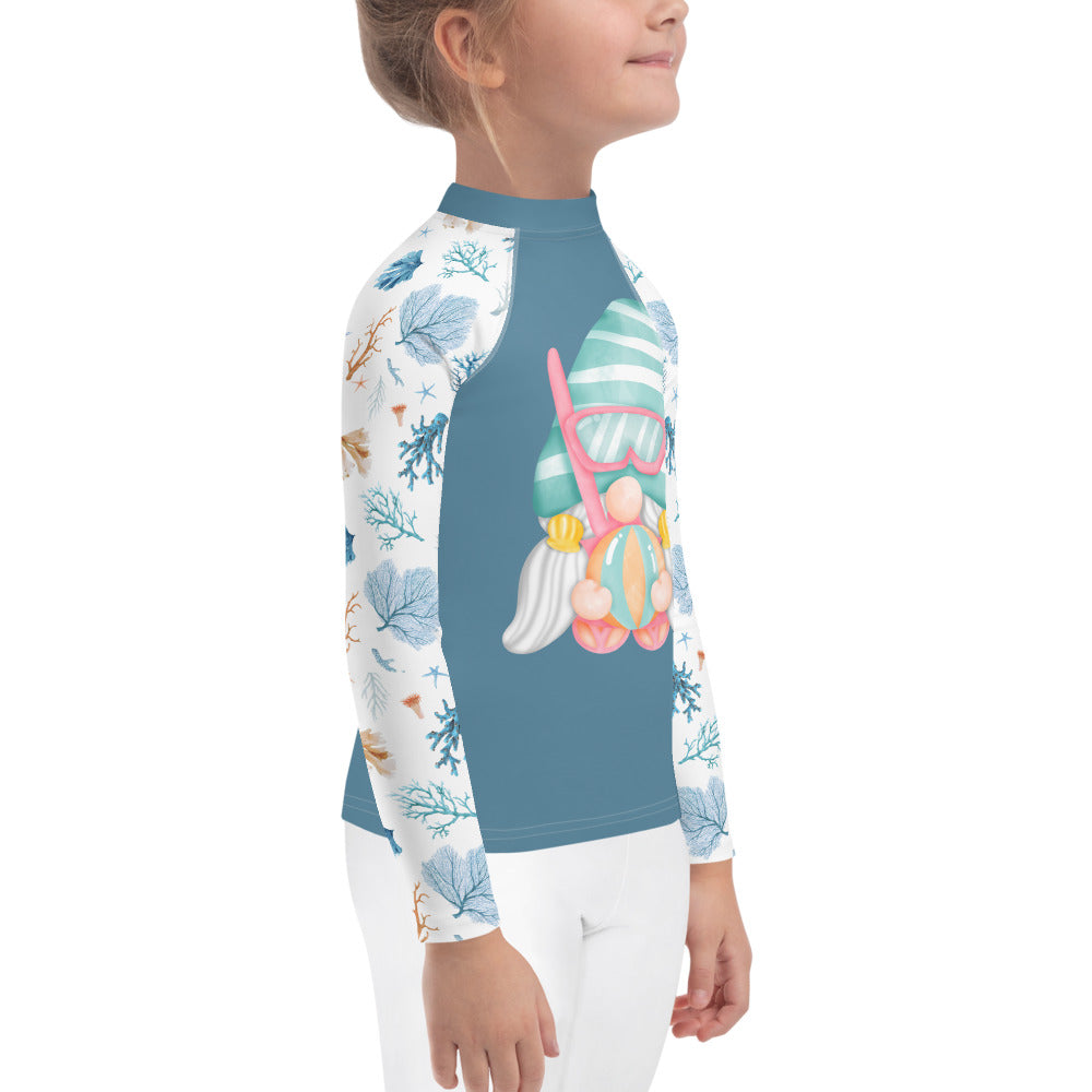 Kids Rash Guard Gnomes & Sea Corals Artwork