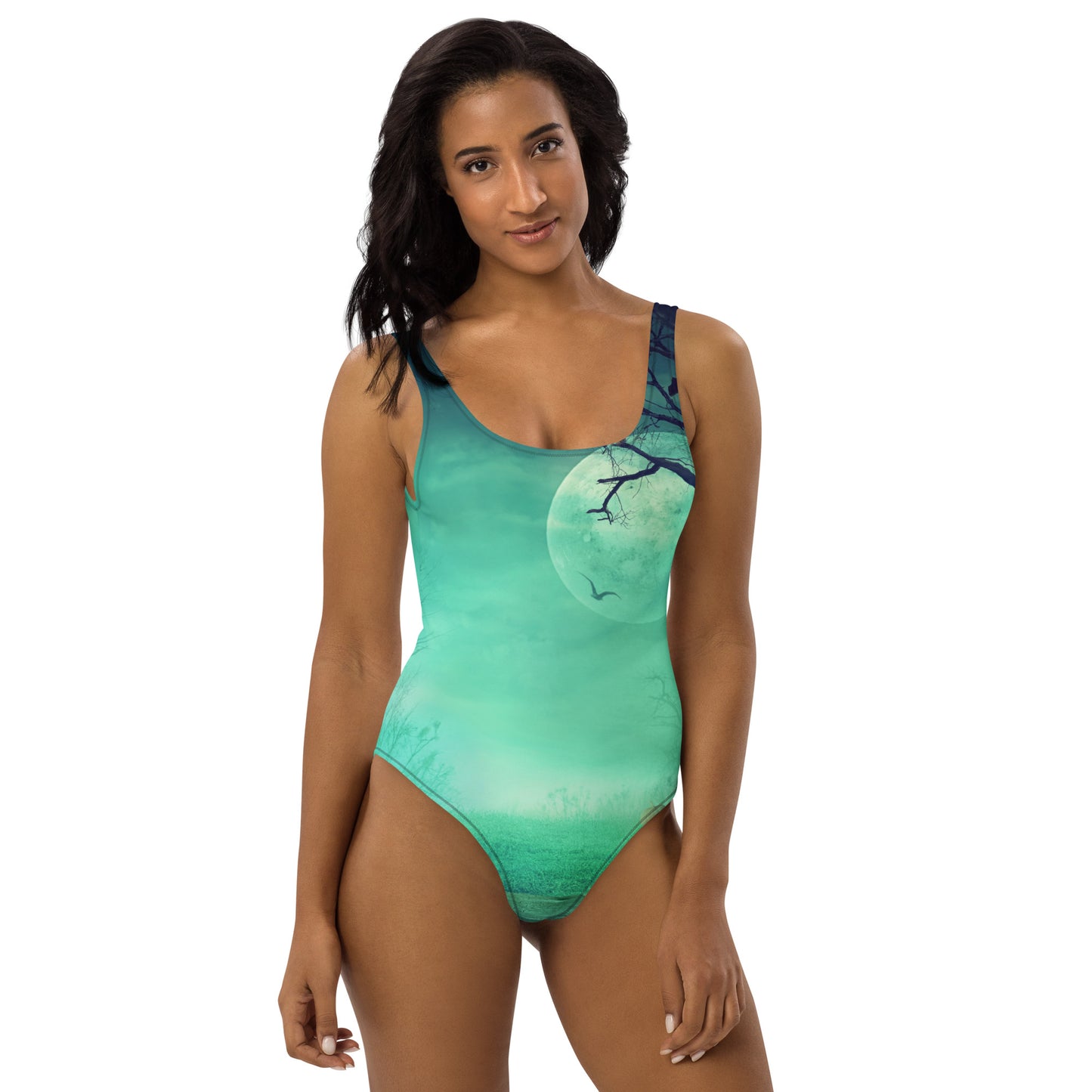 One-Piece Halloween Design Swimsuit