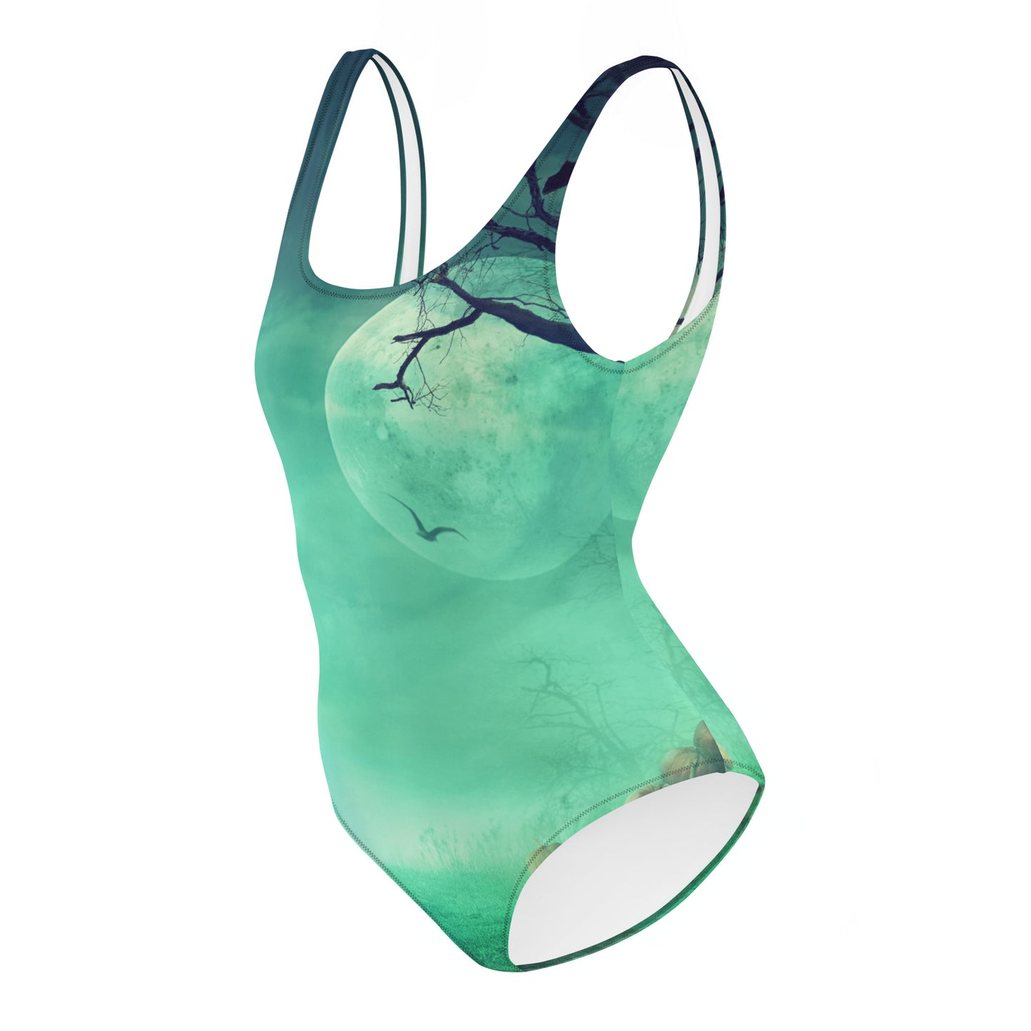 One-Piece Halloween Design Swimsuit