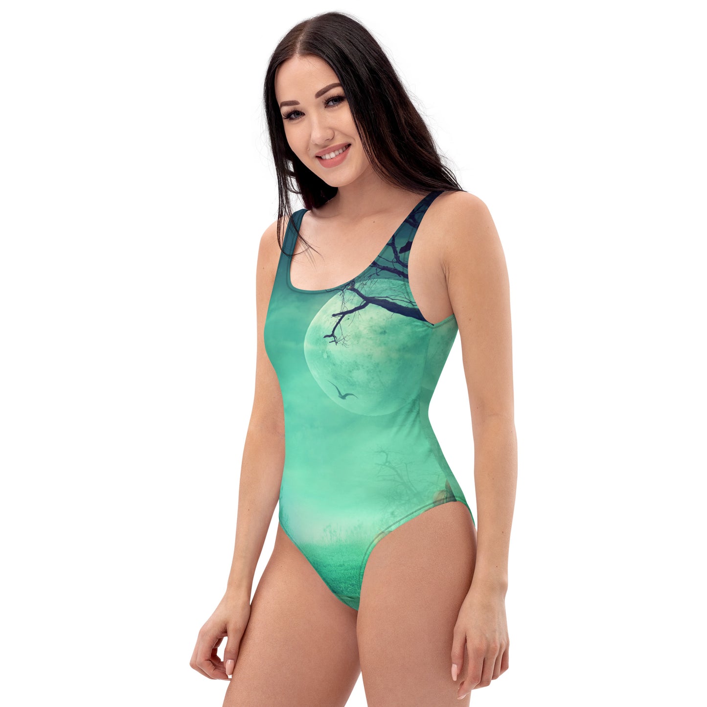 One-Piece Halloween Design Swimsuit