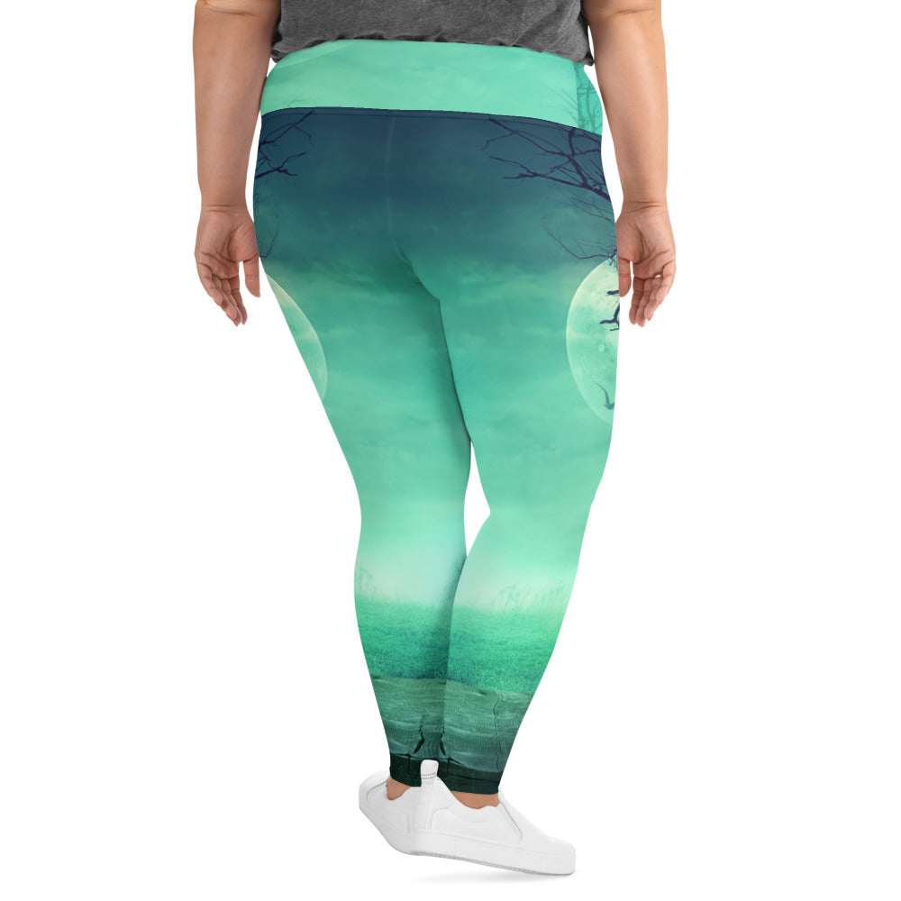 All-Over Print Plus Size Halloween Design Leggings