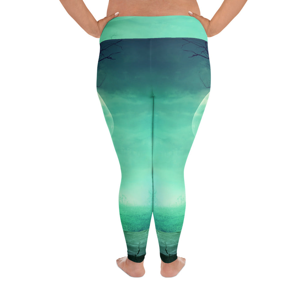 All-Over Print Plus Size Halloween Design Leggings