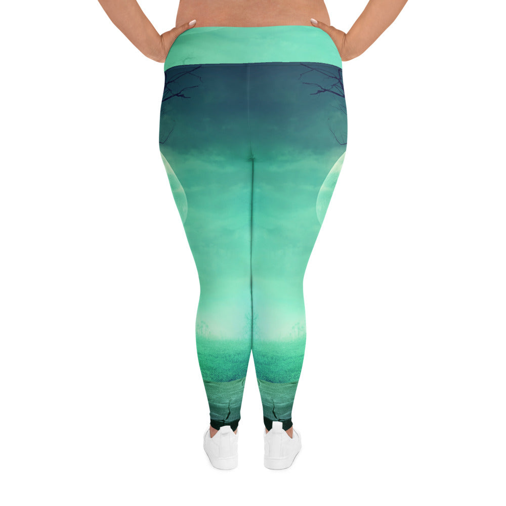 All-Over Print Plus Size Halloween Design Leggings