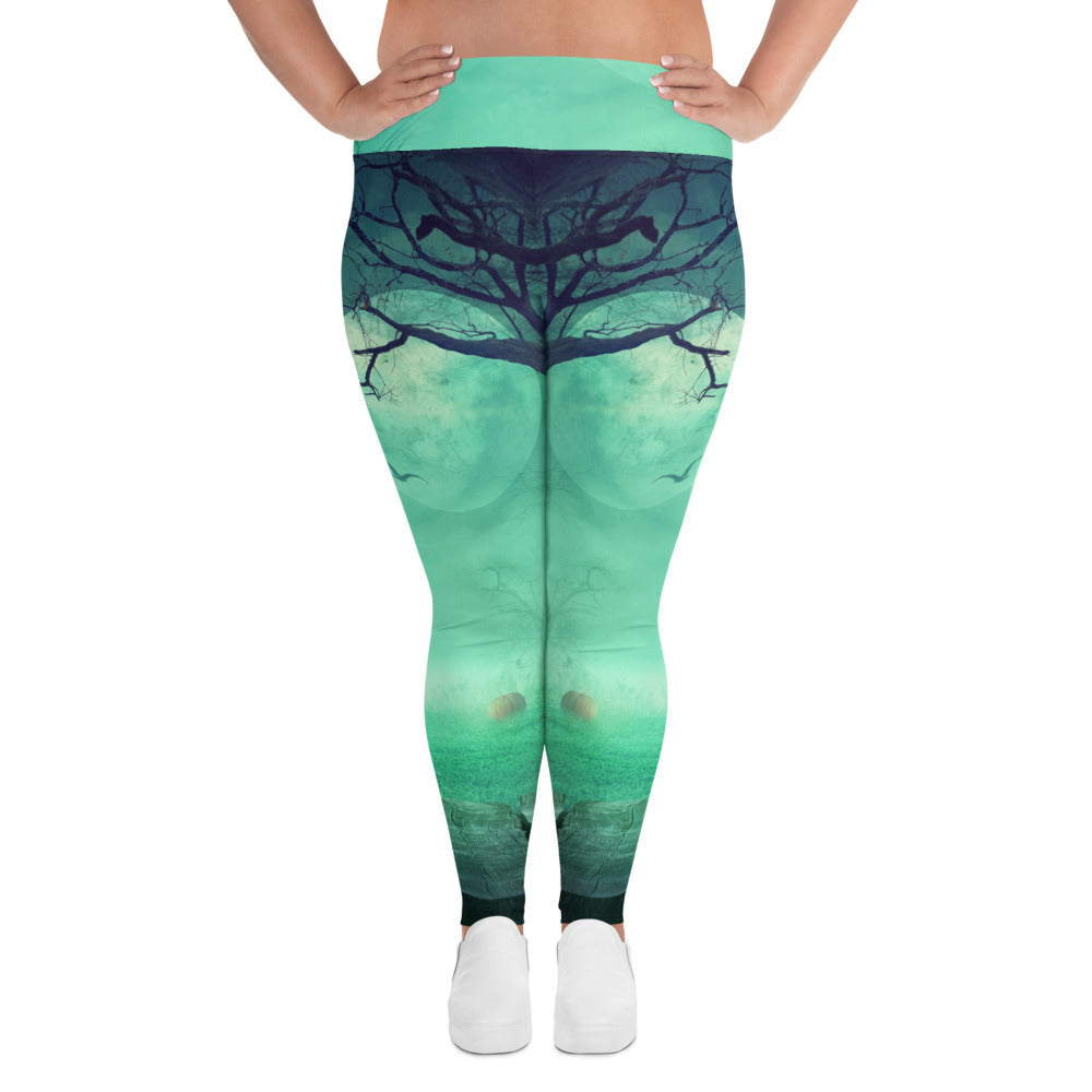 All-Over Print Plus Size Halloween Design Leggings