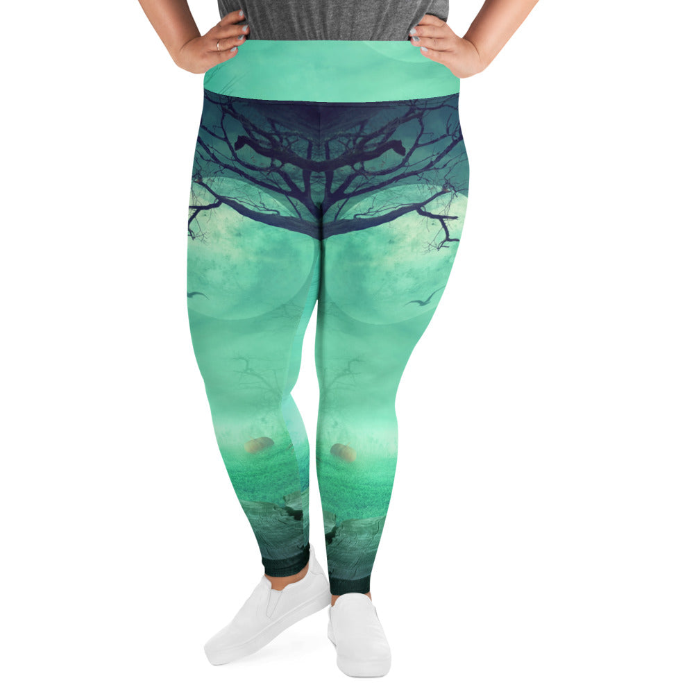 All-Over Print Plus Size Halloween Design Leggings