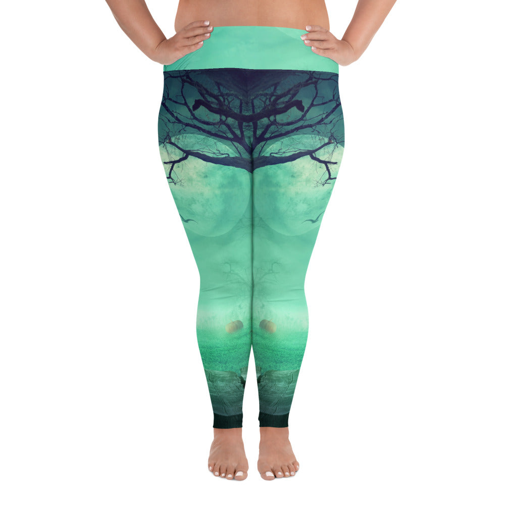 All-Over Print Plus Size Halloween Design Leggings