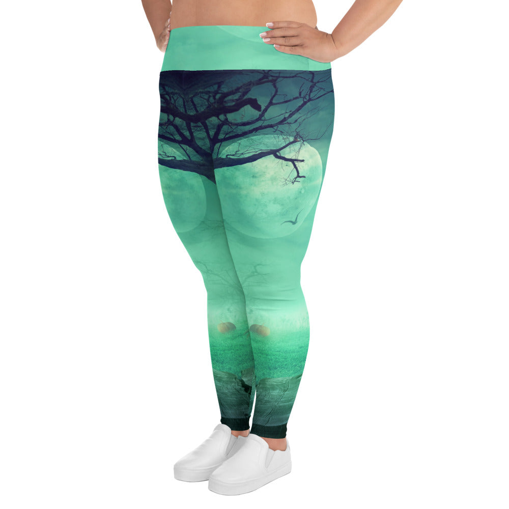 All-Over Print Plus Size Halloween Design Leggings