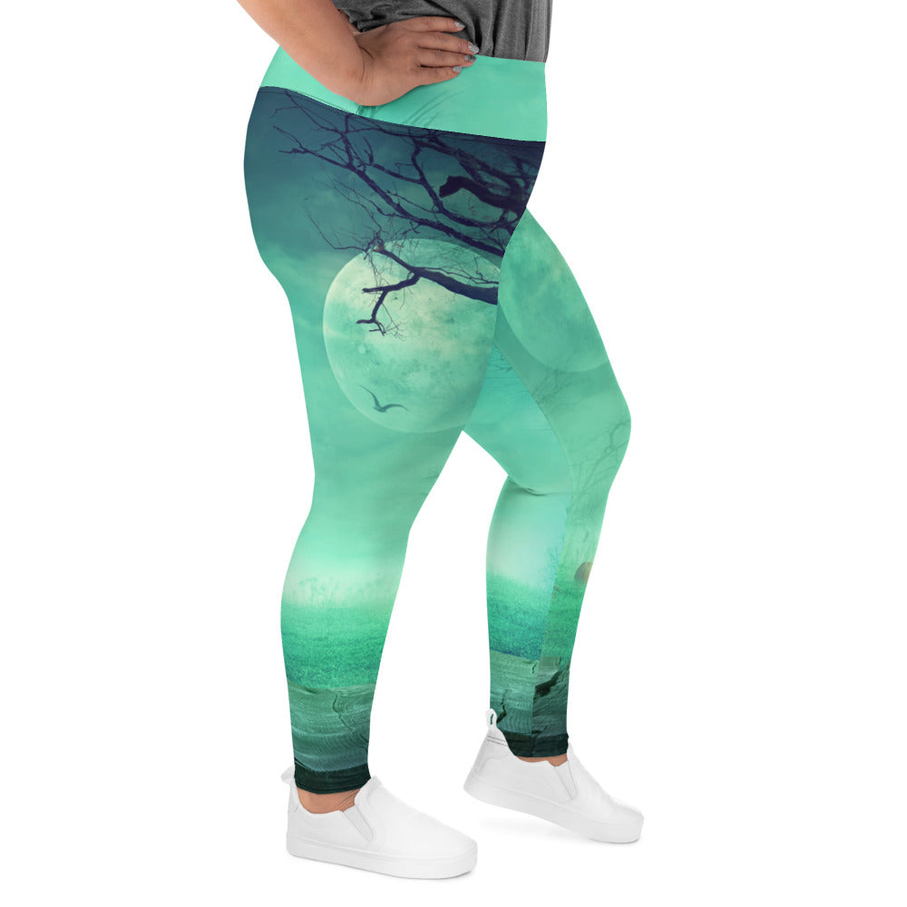 All-Over Print Plus Size Halloween Design Leggings