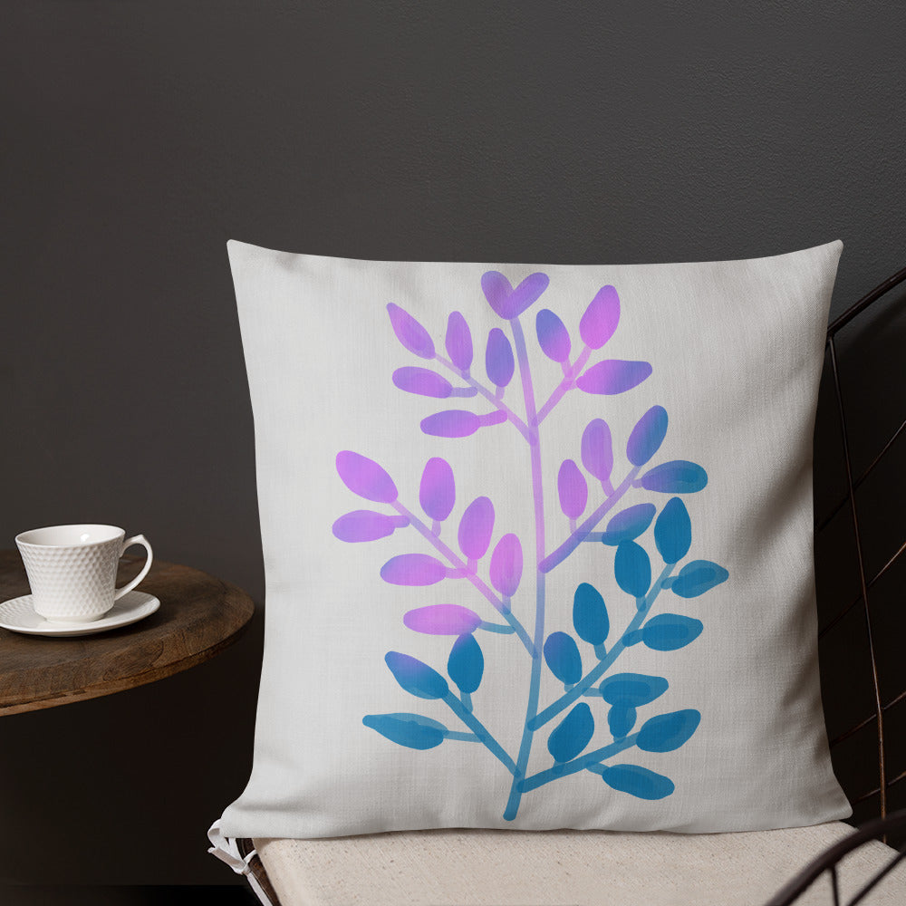 Scandinavian Leaf Premium Pillow