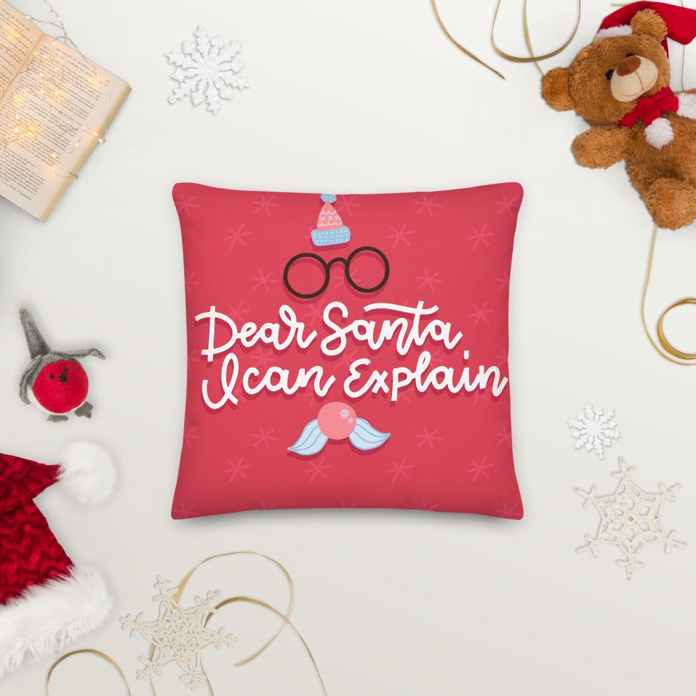 Christmas Premium Pillow Dear Santa I Can Explain