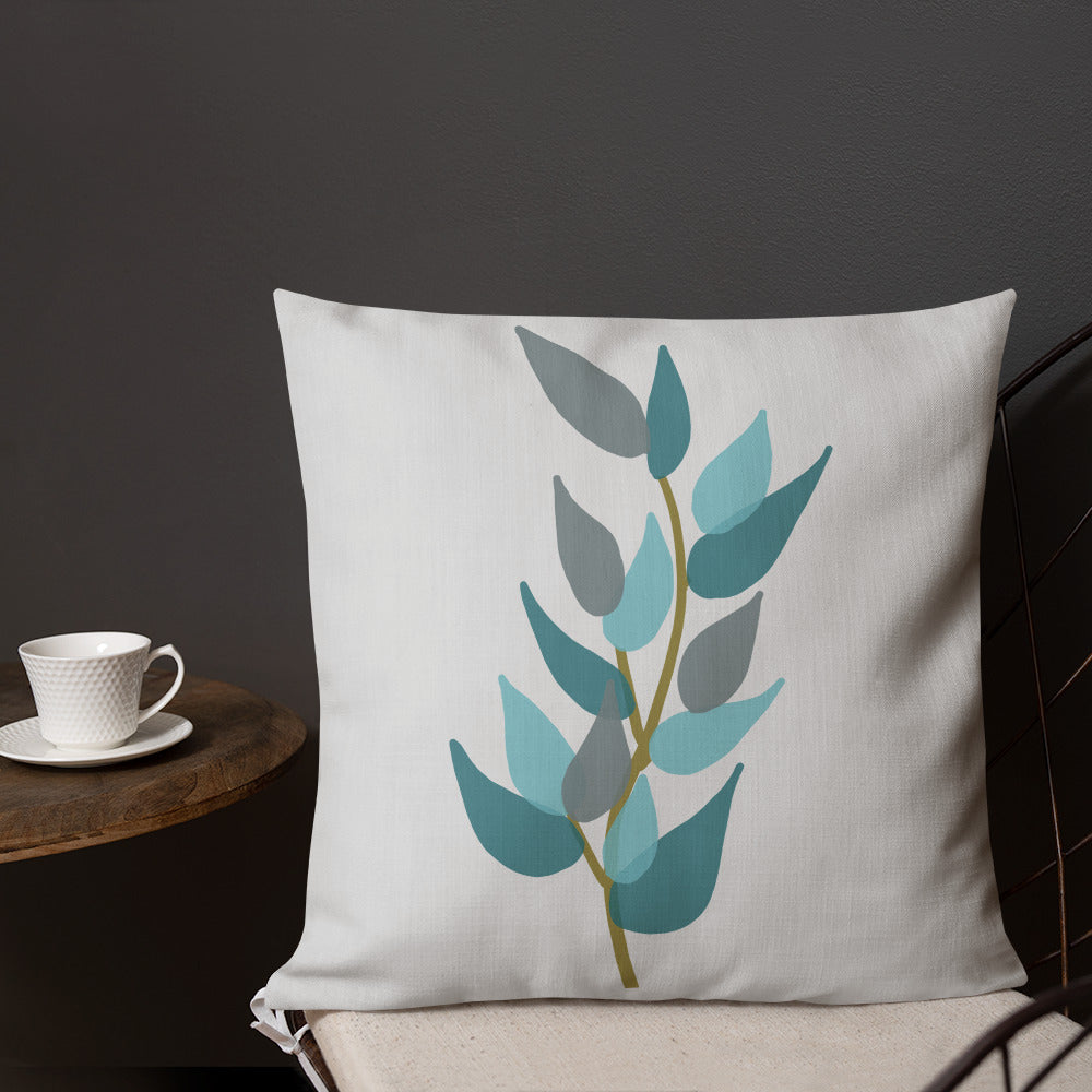 Scandinavian Leaf Premium Pillow